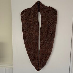 Chunky Copper Knit Infinity Scarf
